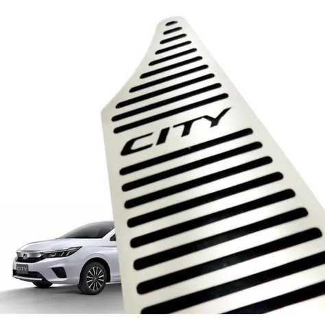 Descanso Pé Aço Inox Escovado Honda City Lx Ex 2015 à 2019 - Foto 2