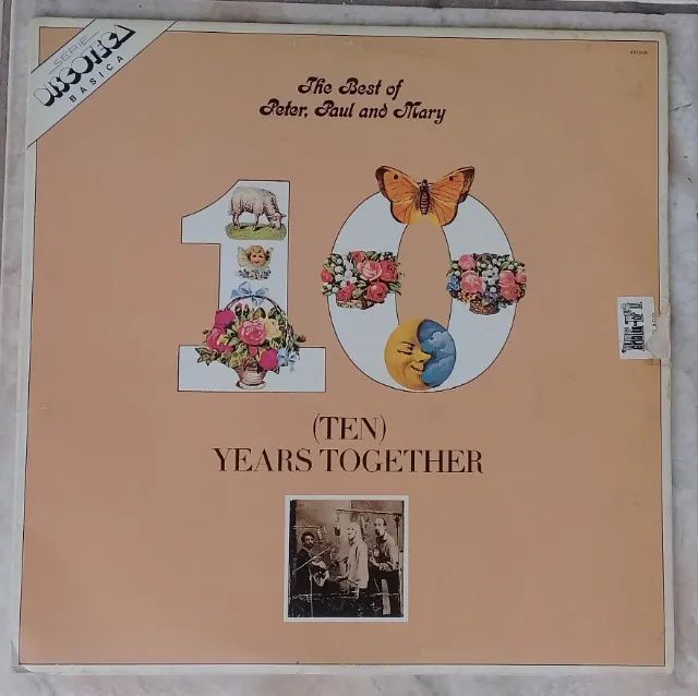 peter, paul & mary-lp 1970-the best of-capa dupla-