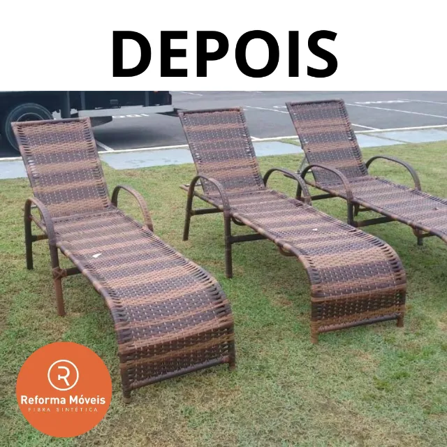 Cadeira de sol renovada: conforto e estilo para o verão.
