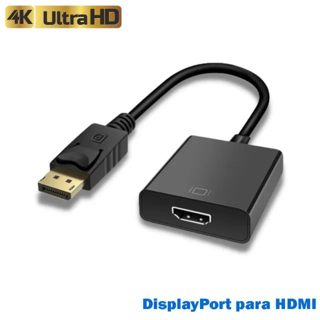 Cabo Adaptador Conversor Display Port Macho Para Hdmi Fêmea