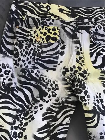 Calça animal print flare tamanho 40 NOVA - Foto 4