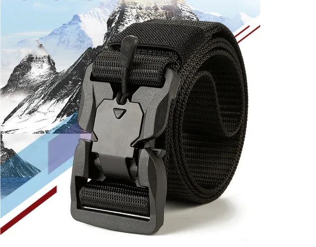 Cinto Tático com fivela magnética sobrevivência combate  - Foto 5