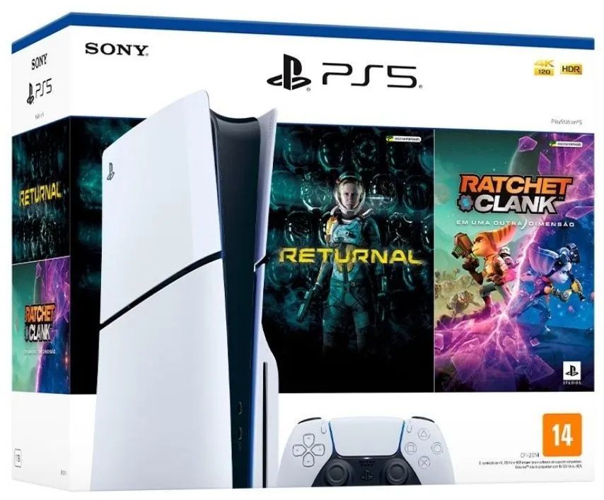 PS5 Slim 1TB c/ LEITOR + GARANTIA de Loja.