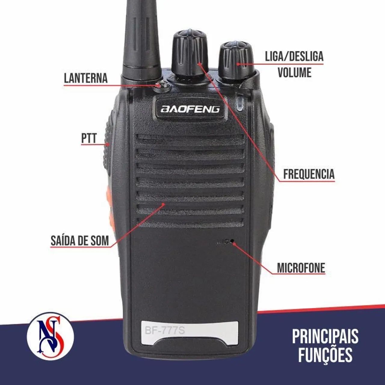 Kit Rádio Baofeng 777s novo  - Foto 2
