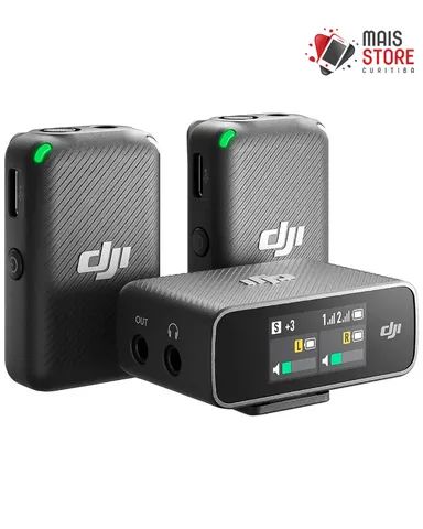 Microfone Dji Mic 1 (2 TX + 1 RX + Charging Case) (Novo/Lacrado) - Foto 3