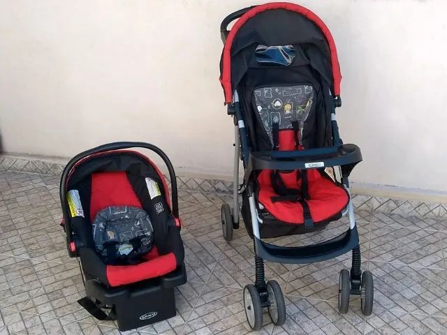 Carrinho e Bebe Conforto Graco - Pouquíssimo uso!