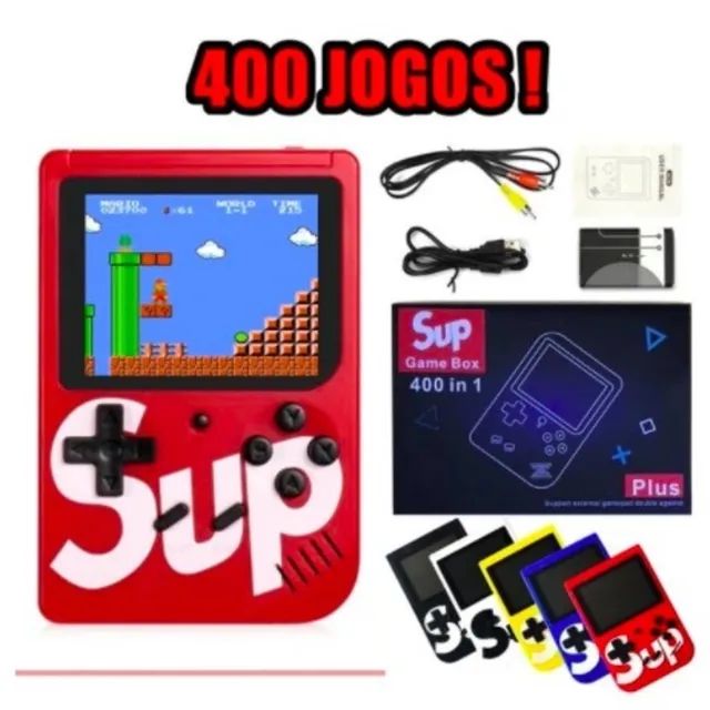 Mini game retrô com 400 jogos e joystick pode ligar na Tv  - Foto 3