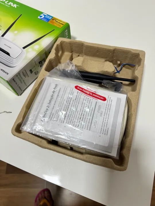 Roteador TpLink wireless N 300mbp usado perfeito na caixa - Foto 4