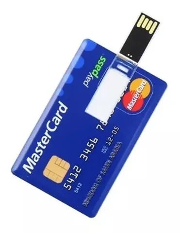 Pendrive 64GB Tipo Cartão de Credito USB Flash, Memory Stick, USB 2.0  - Foto 2