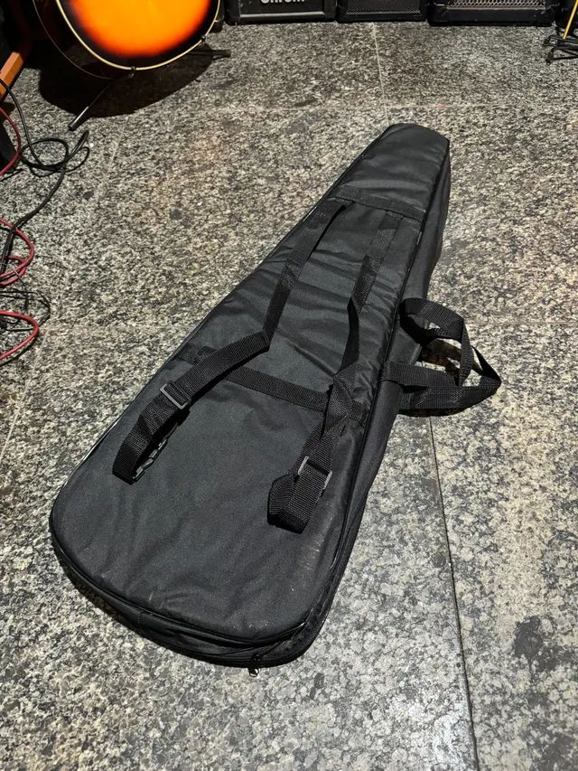 Mochila Bolsa Capa Bag acolchoada nova pra guitarra - Foto 2