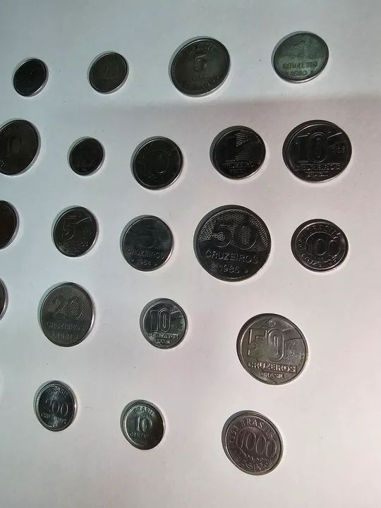 Moedas Antigas de 1980 a 1993 - Foto 4