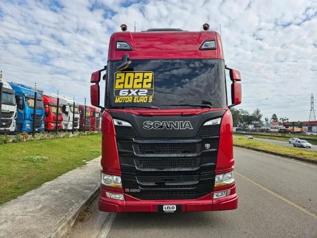 Scania R 450 6x2 Highline Ano 22 Euro 5 Painel TFT Geladeira e.e 3.35 freio a tambor Top - Foto 2