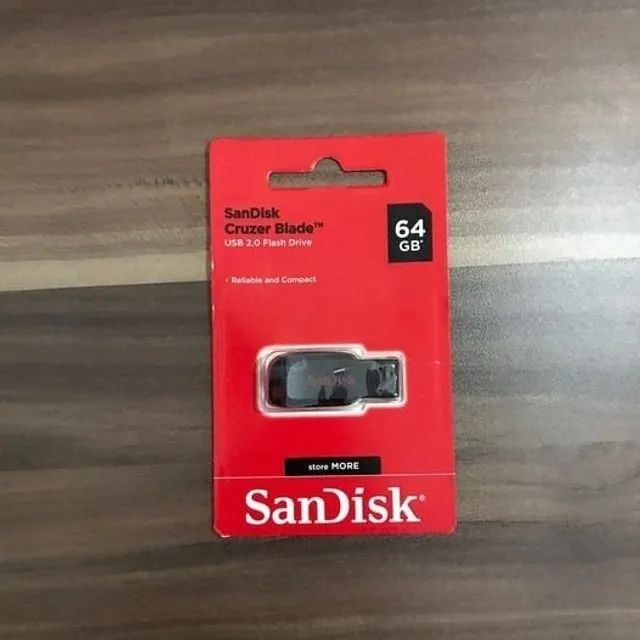 Pen Drive SanDisk Cruzer Blade USB 2.0 64GB - Foto 2