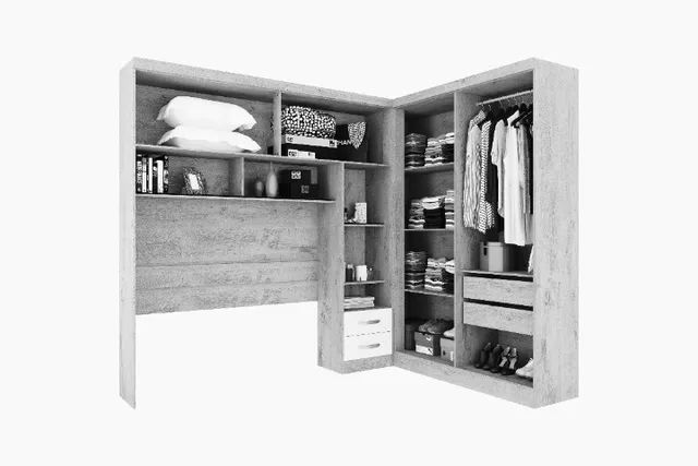 Roupeiro Parana Modulo Canto e Cama Box - Foto 4
