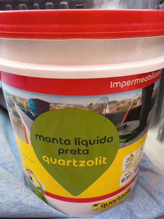 Manta líquida impermeabilizante preta Quartzolith - 6m²