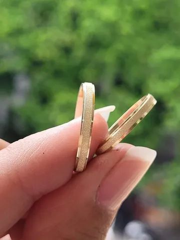 Par de Aliança ouro  18k 3mm feito sob encomenda  - Foto 2