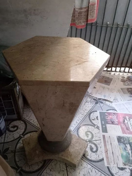 Pé de mesa de mármore - Foto 2