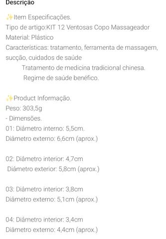 Ventosa terapêutica kit com 12 peças  - Foto 4