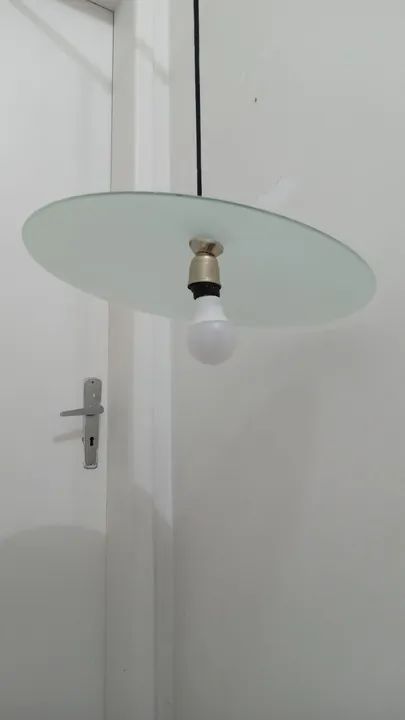 Lustre pendente vidro temperado 