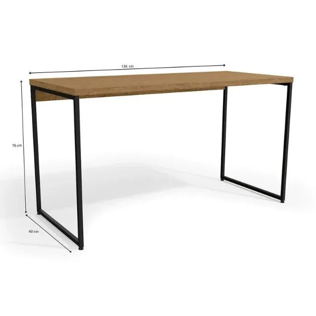 Mesa Para Computador Kappesberg Industrial Freijó 1,36cm - Foto 4