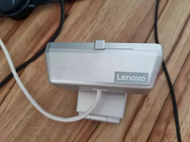 Webcam Lenovo 300 Fhd 1080p Com Microfone Integrado Cinza (Usado) - Foto 3