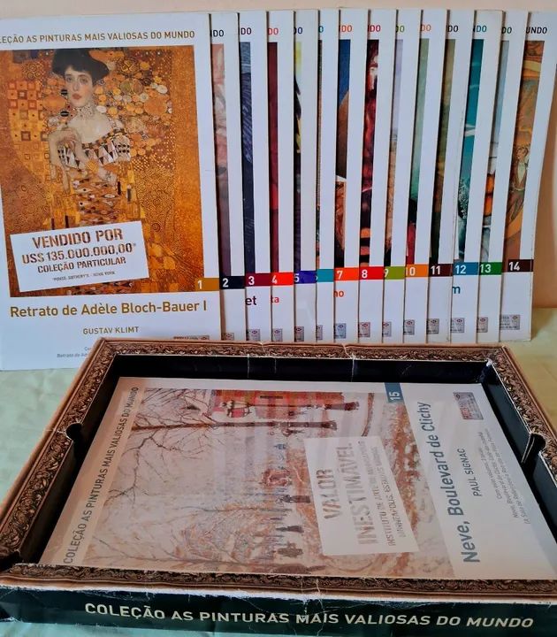 COLEÇÃO COMPLETA 25 VOLUMES AS PINTURAS MAIS VALIOSAS DO MUNDO ! - Foto 2