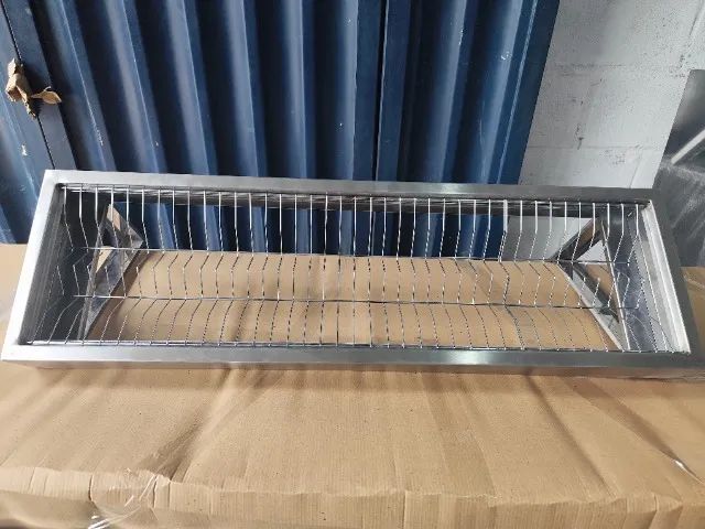 Escorredor de Pratos em Aço Inoxidável Resistente para Cozinhas Comerciais
