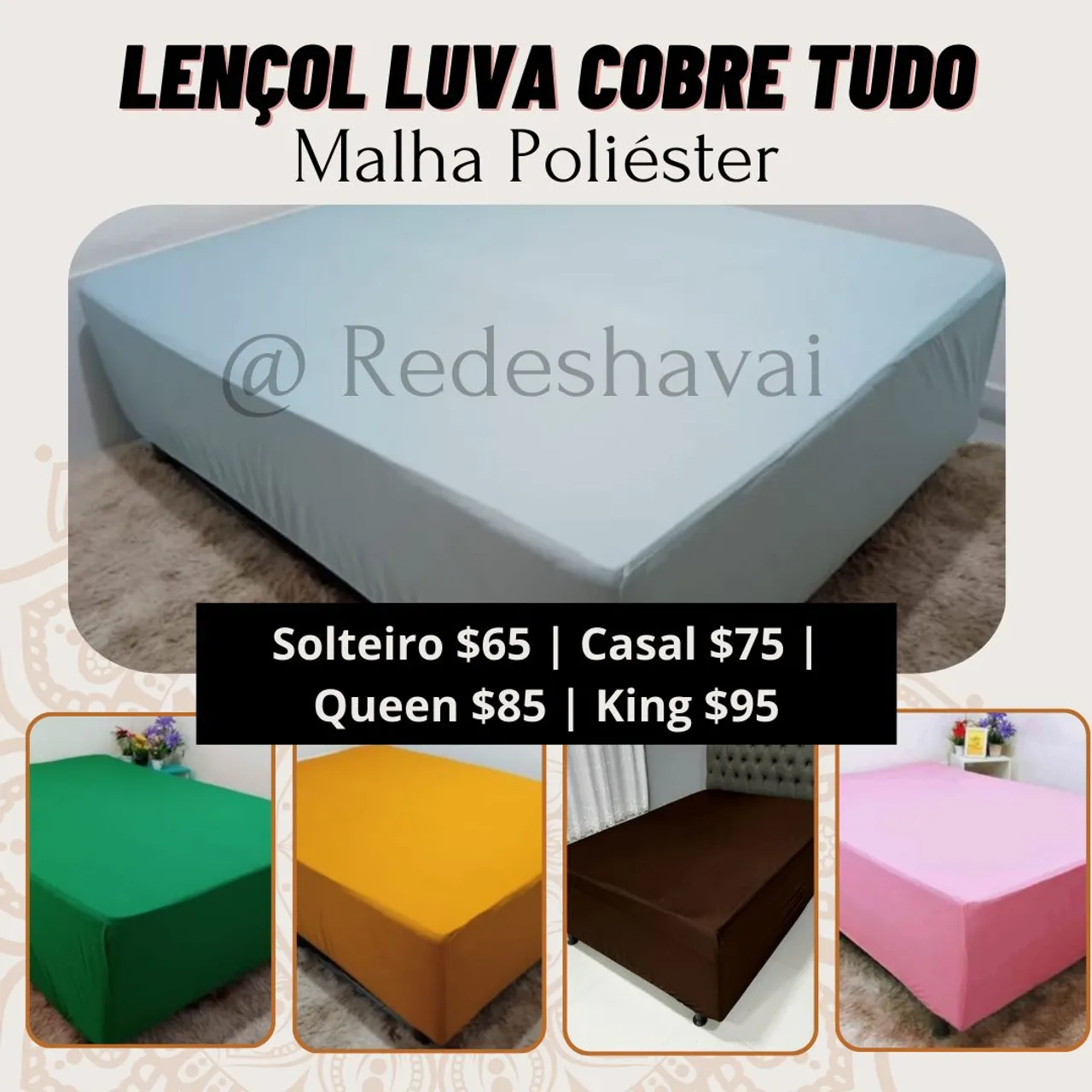 Luva Cobre Tudo em Malha