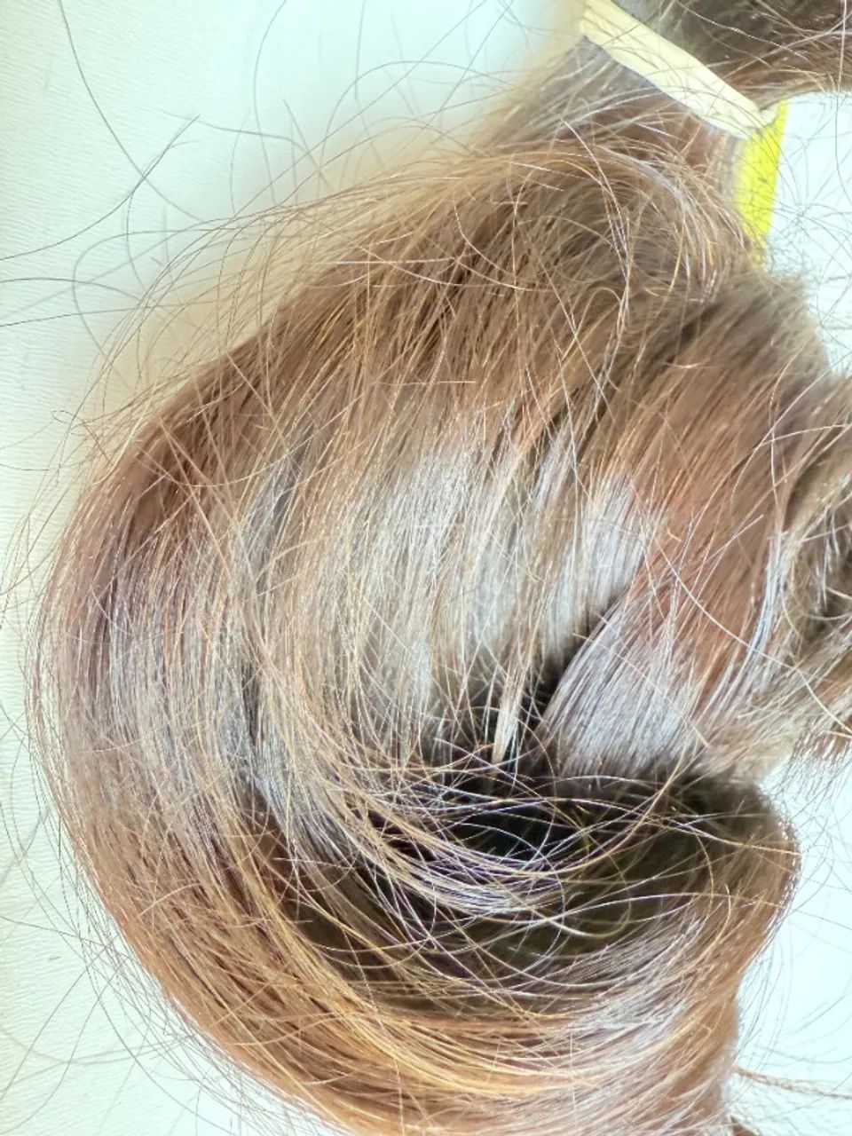 Cabelo Humano Brasileiro - Liso, Virgem e de Origem Europeia - 25 cm e 85 gramas - Foto 4