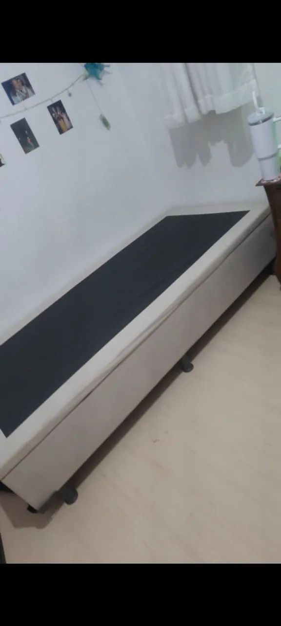 Cama Box Baú Solteiro com Colchão 