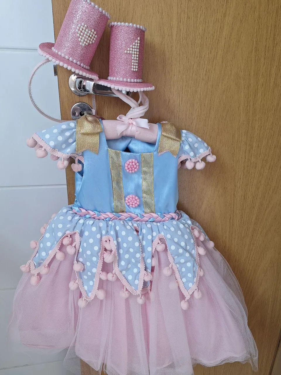 Circo Rosa Vestido De AniversÃ¡rio Rosa Roupa De Mágica Circo Rosa - Main Image