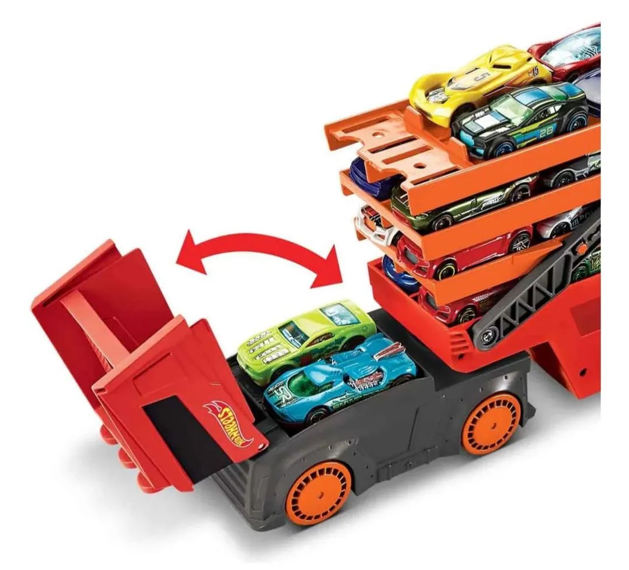 Hotwheels city mega caminhão reboque - Foto 4