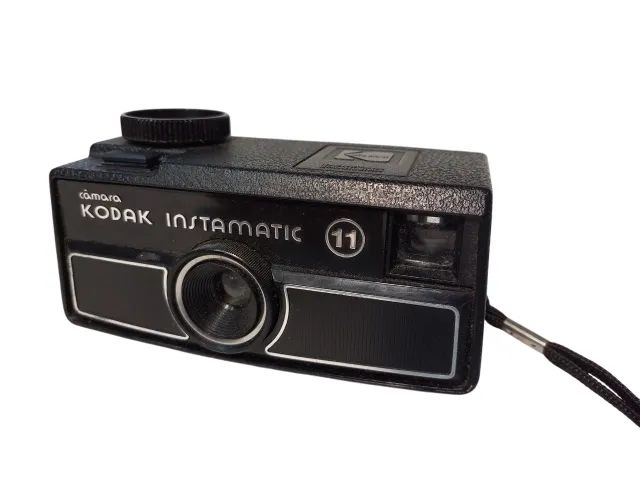 Câmera Antiga Kodak Instamatic 11 Com Caixa Coleção Preto Câmera Antiga Kodak Instamatic 11 Com Caixa Coleção Preto