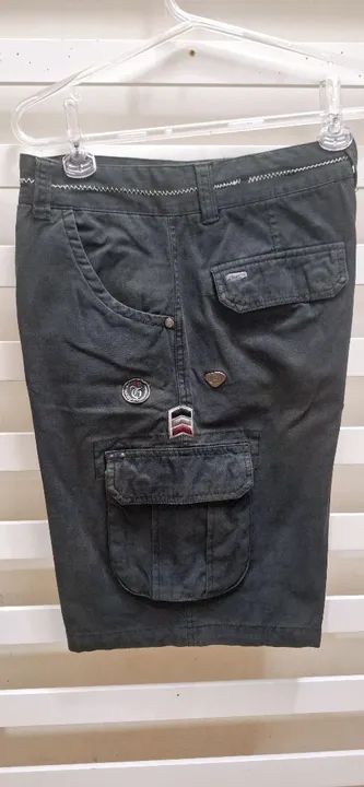 Estiloso Bermuda Masculina Cargo Slim Gangster Tamanho 38 Novaaa Mtooo Lindaaa!!! - Foto 2