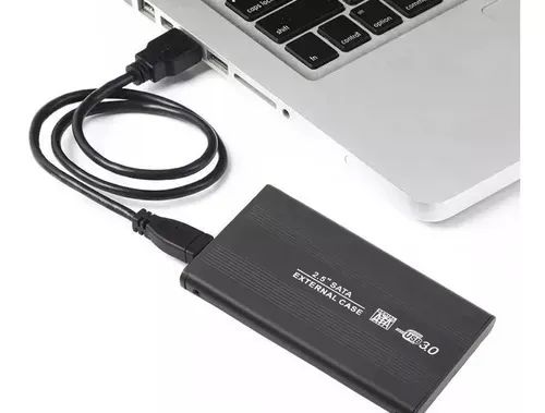 Case Para Hd Externo Sata 2.5 Usb 3.0 Alumínio Kit Completo - Foto 2
