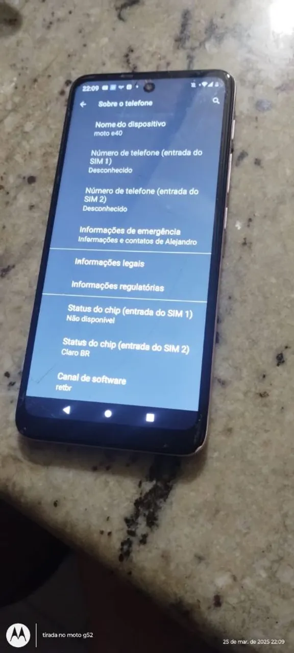 Celular Moto G52 - 64GB - 4GB RAM - Câmera 50MP - Desbloqueado