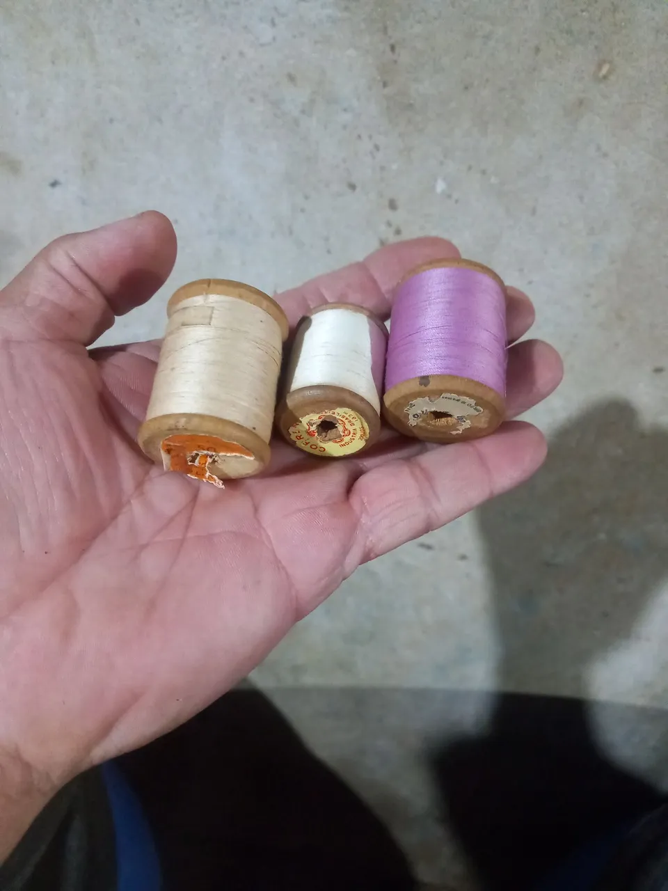 Bobinas de linha de costura vintage