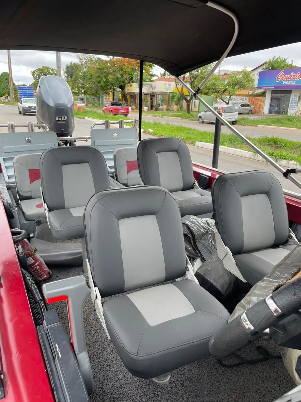 Lancha Apolus 600 , motor 60 hp 4 tempos .  Carretinha Rondon - Foto 4