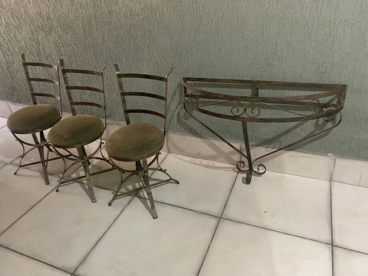 Conjunto vintage em ferro 64168533994625124