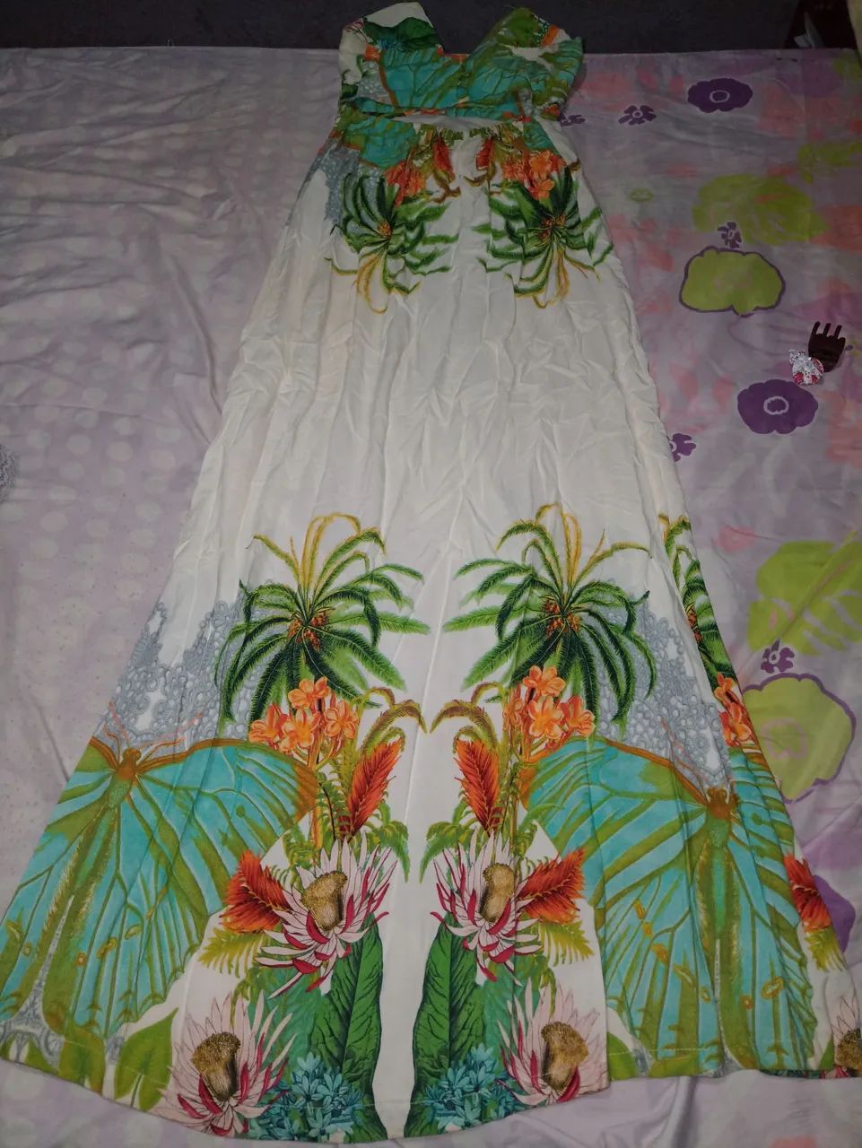 Vestido longo estampado floral - Foto 2