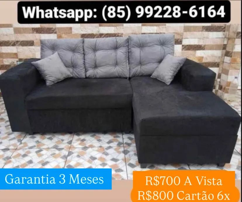 Sofá 3 Lugares com Cheaser de Fábrica  - Foto 5