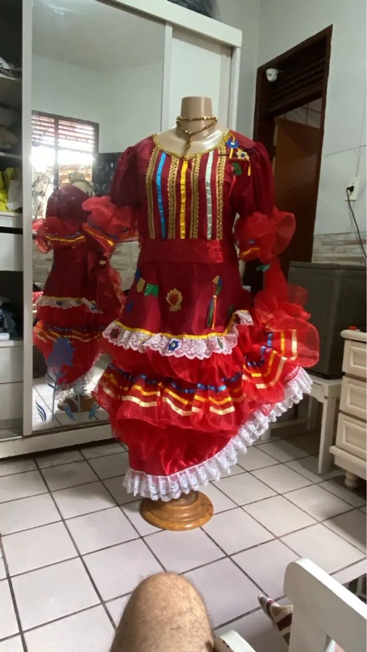 Vestido Festa Junina Adulto TAM GG  - Foto 3