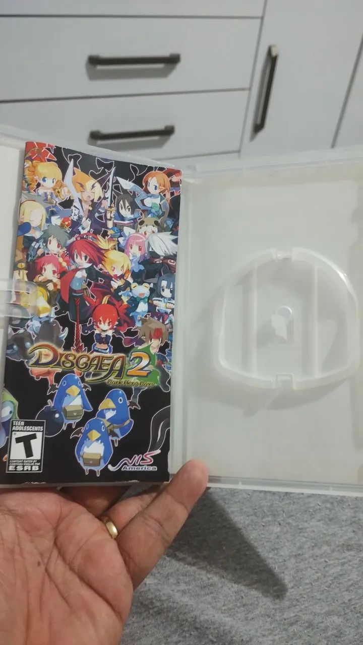 Caixa original do jogo disgaea 2 dark hero days psp - Foto 3