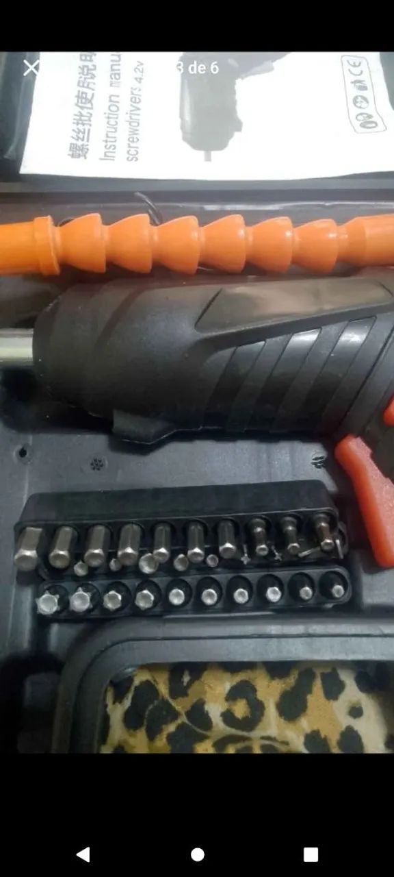 Parafusadeira top com maleta completa64595870109313123