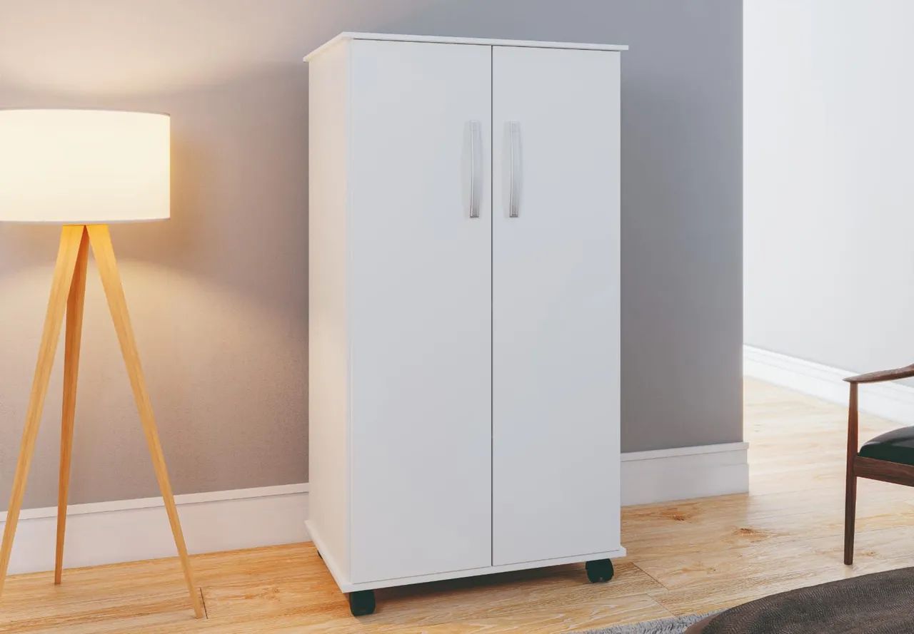 Guarda-Roupa Compacto com Rodinhas - Design Moderno - Foto 3