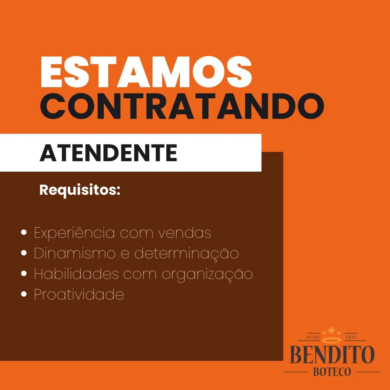 Vaga Atendimento 
