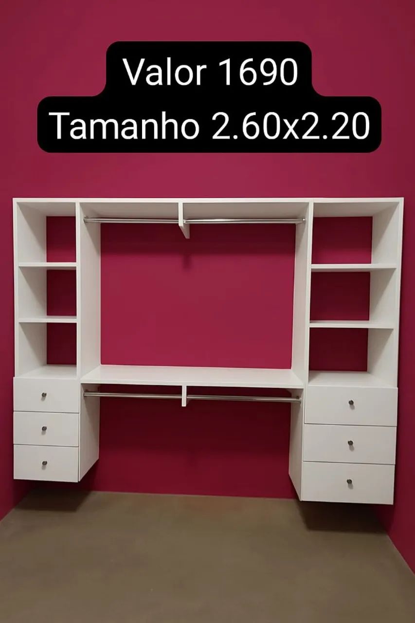 closet  para quarto ou loja a pronta entrega em mdf