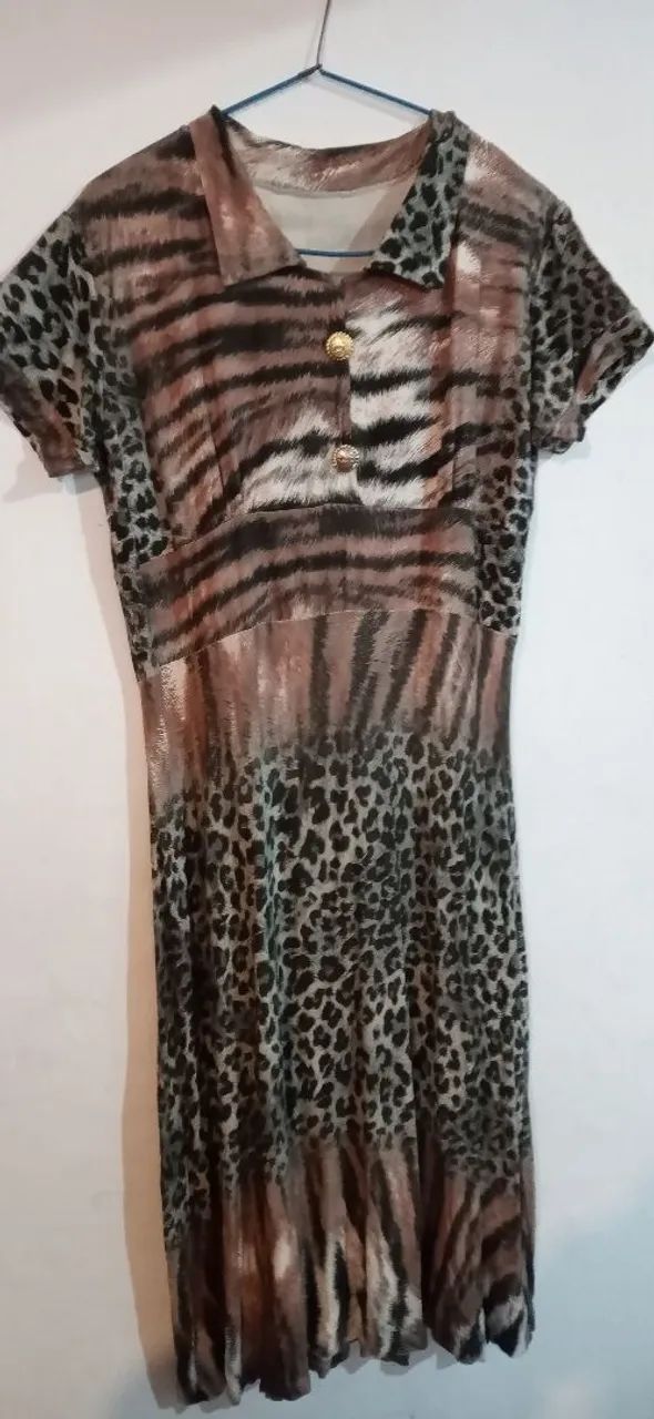 Vestido animal print