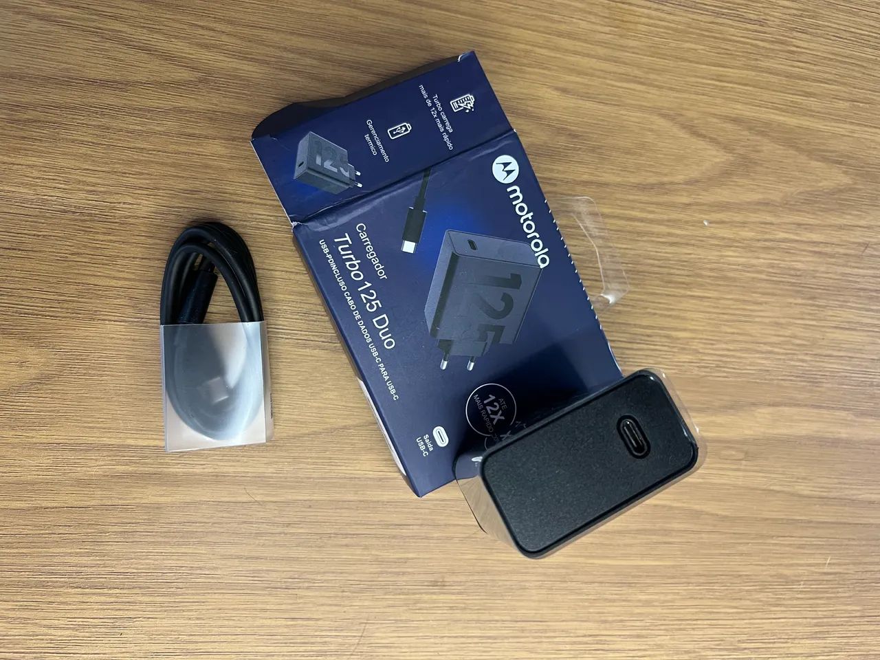 Motorola, Carregador Turbo Power 125W, Cabo 1 Metro, Cabo USB-C Carga rápida - Foto 5