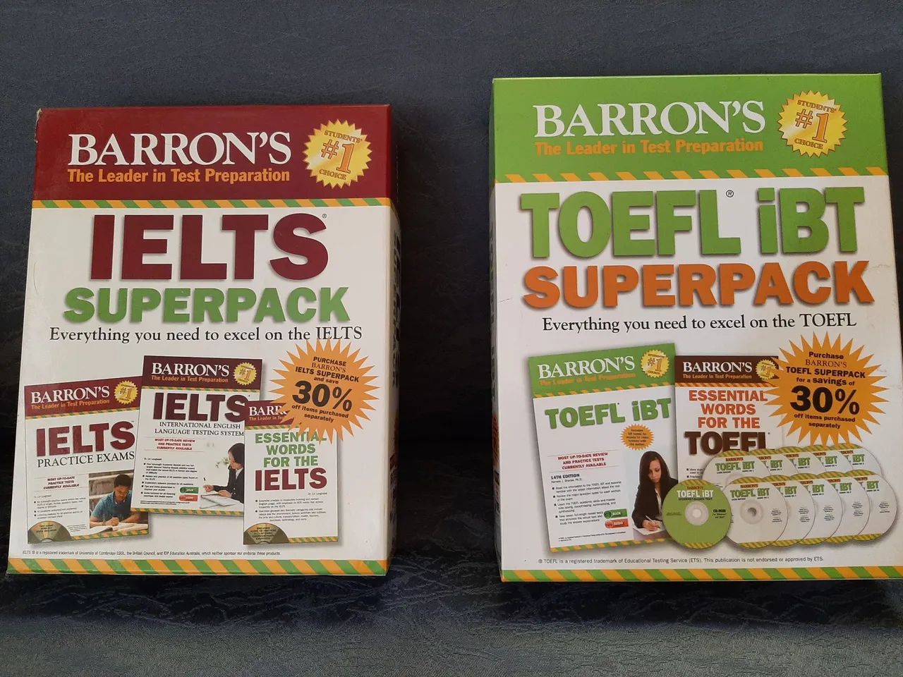 【割引中✨】TOEFL iBT 3冊セット (Barron's) Kit IELTS ou TOEFL IBT - Barron's (14ª Edição) - Livros e CD-ROM